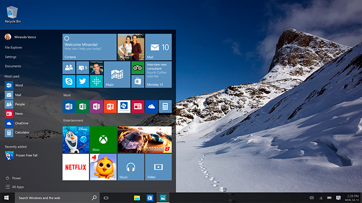 Microsoft предлагает бесплатно обновить Windows 10