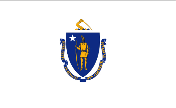Флаг штата Массачусетс 