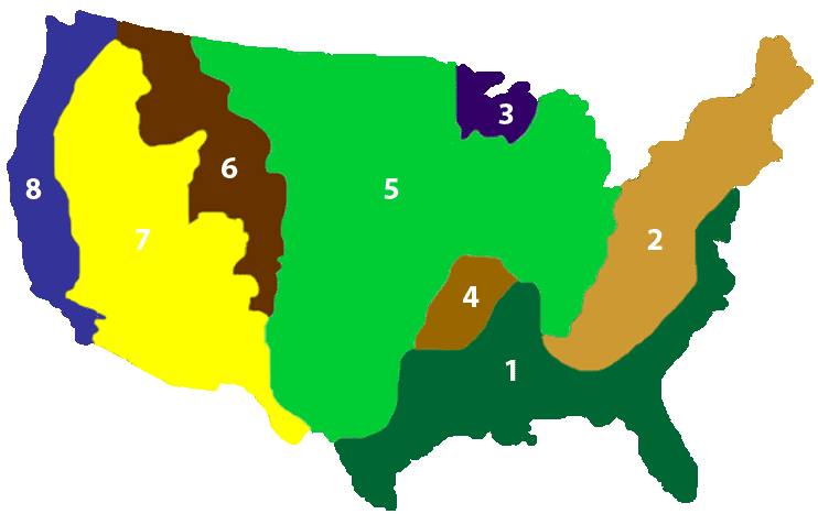 Карты США. Рельеф США
