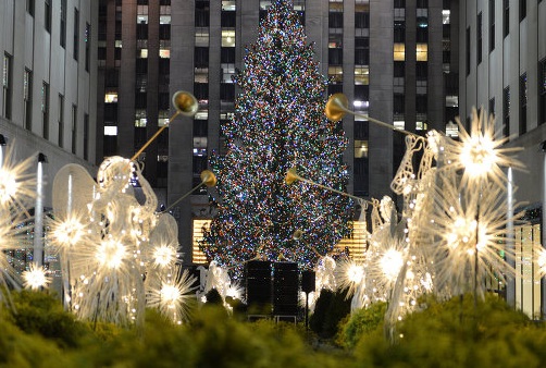 В Нью-Йорке зажглась Рождественская елка 