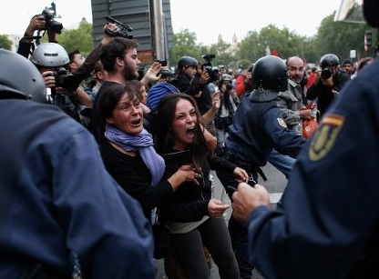 Столкновение демонстрантов в Альбукерке